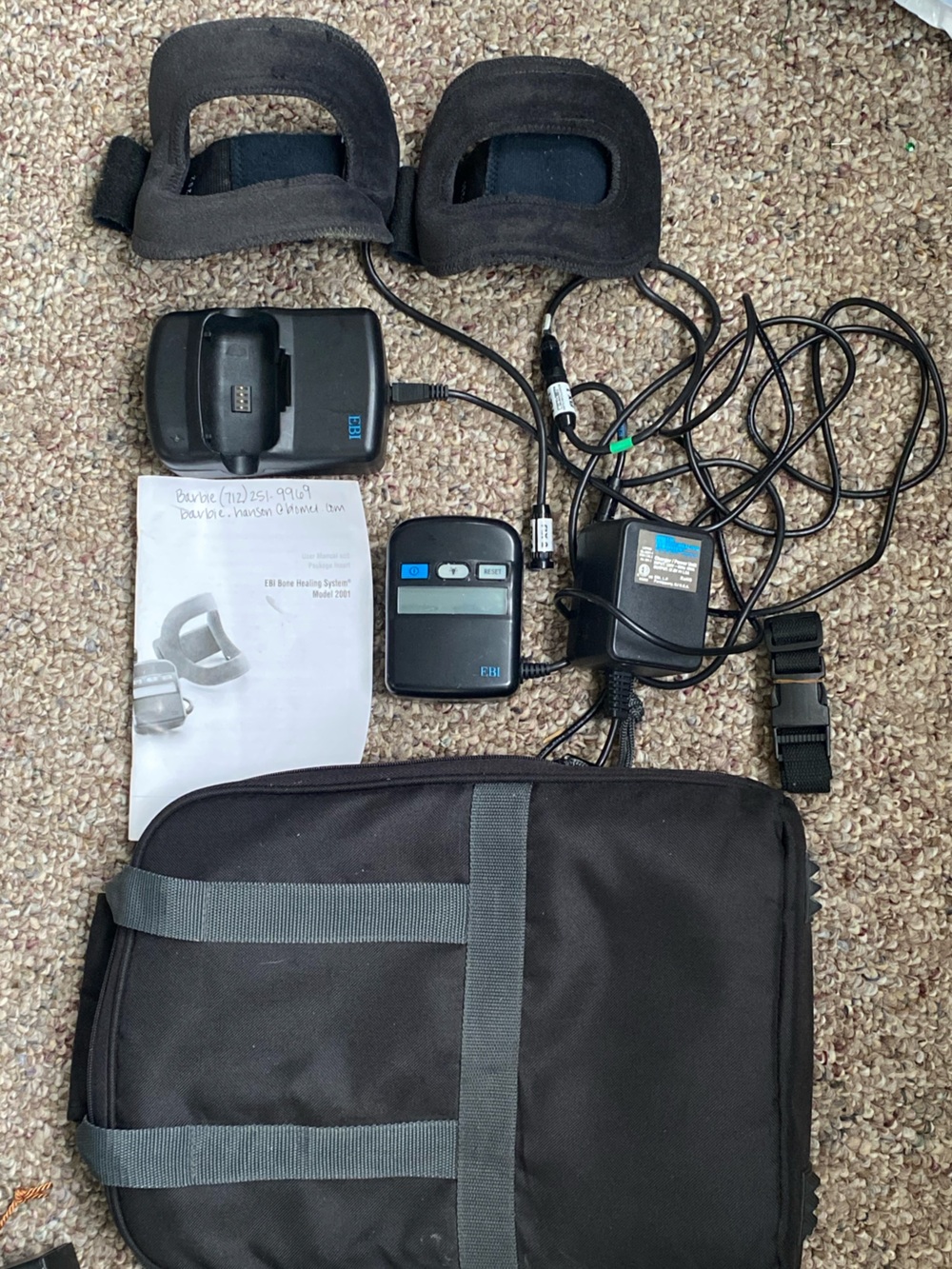 Biomet Ebi Bone Healing System Model 2001 W/ Case, Charger, Manual Tested